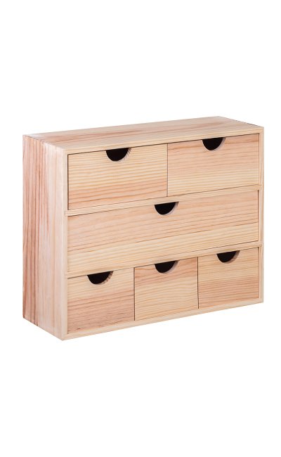 Mini bloc Deco 6 cajones multi