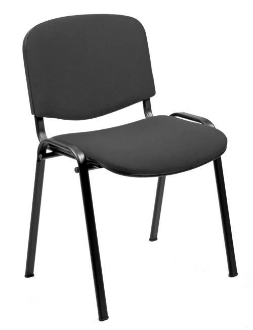 Silla confidente tapizada Negra