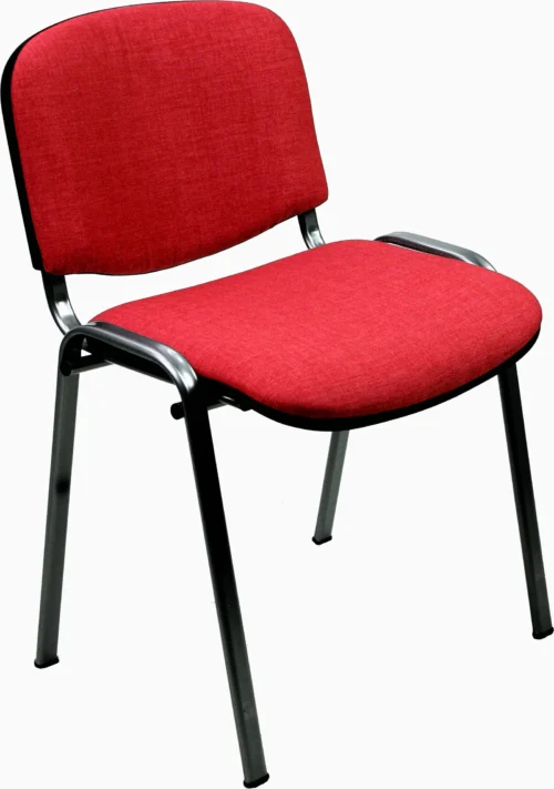 Silla confiedente tapizada Roja