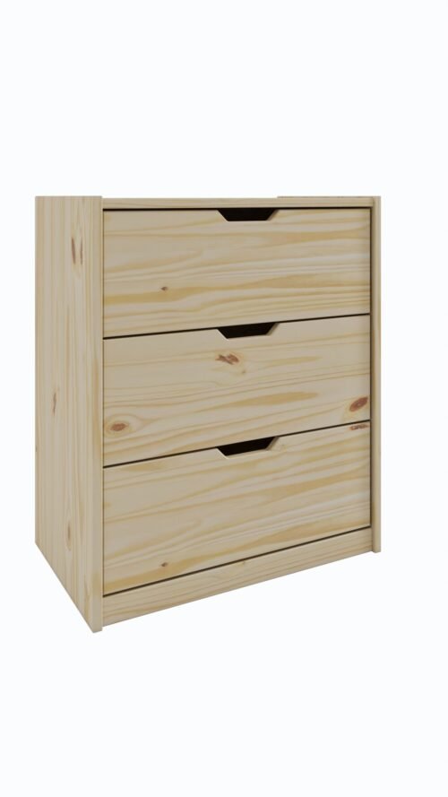 Cómoda de Pino Macizo 3 cajones